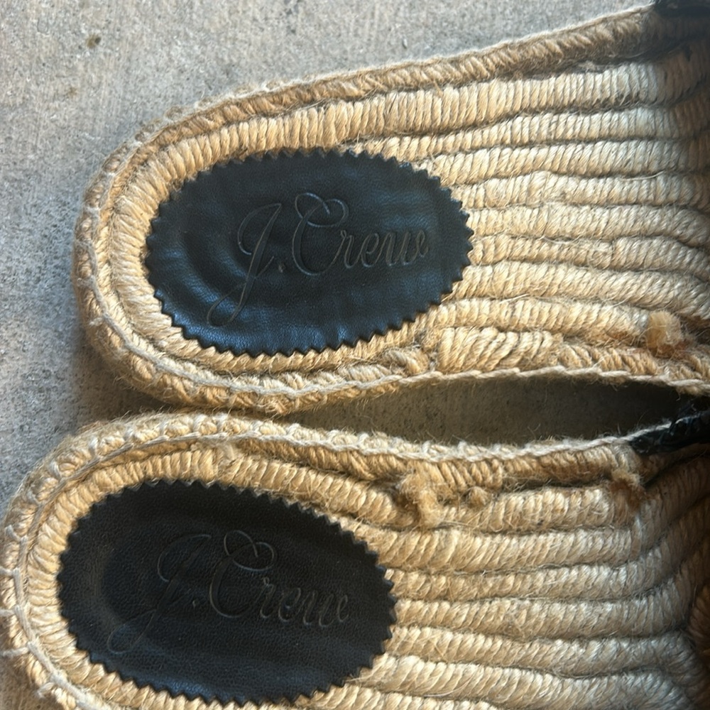 New! J Crew Valencia Espadrille Black 6 - Picture 10 of 12